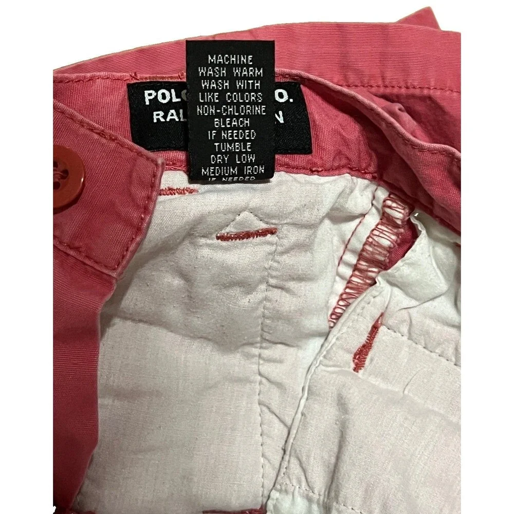 Ralph Lauren Polo Jeans Company Salmon Cargo Shorts Toddler Boys 2T